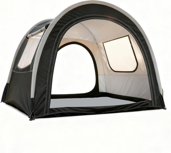 Tunnel & Camping Tent, 82x71x65 in, 2/3/4 Person, Three-Layer Design with Mesh/PVC/Oxford Fabric Glamping Tent, Weatherproof/Sunshade, Portable Tents for Outdoor, Easy Setup