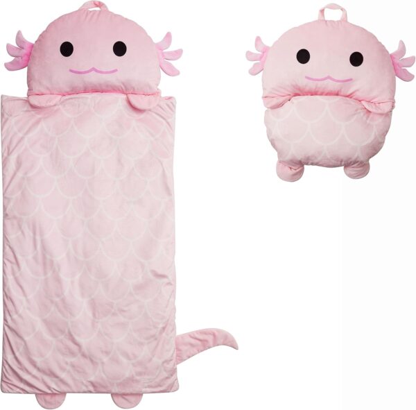 Character Preschool Nap Mat, Toddler Sleeping Bag with Pillow for Daycare, Ages 3+